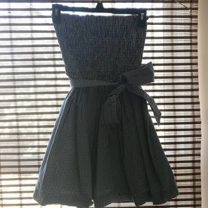 Hollister Plaid Strapless Dress